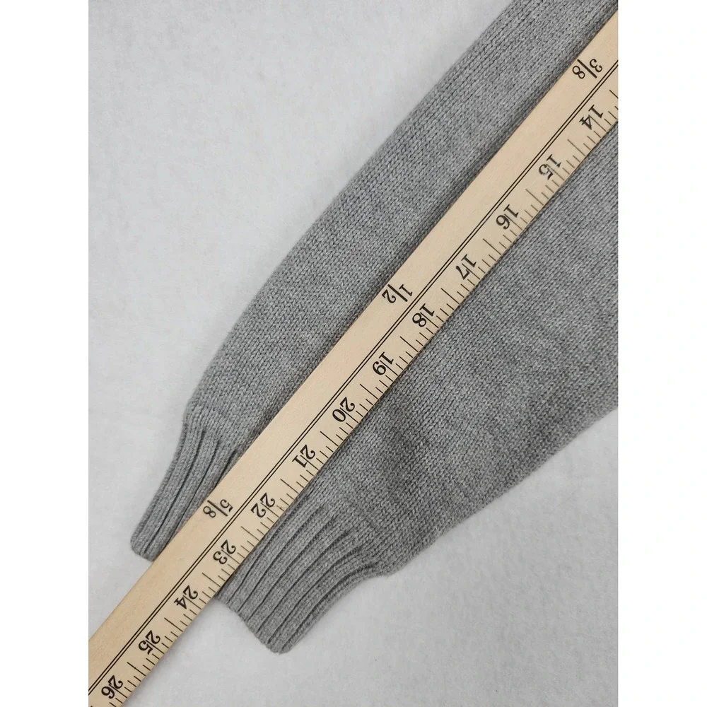 Tommy Hilfiger Sweater Mens M Grey Long Sleeve Cotton/Wool Blend Crew Neck EUC